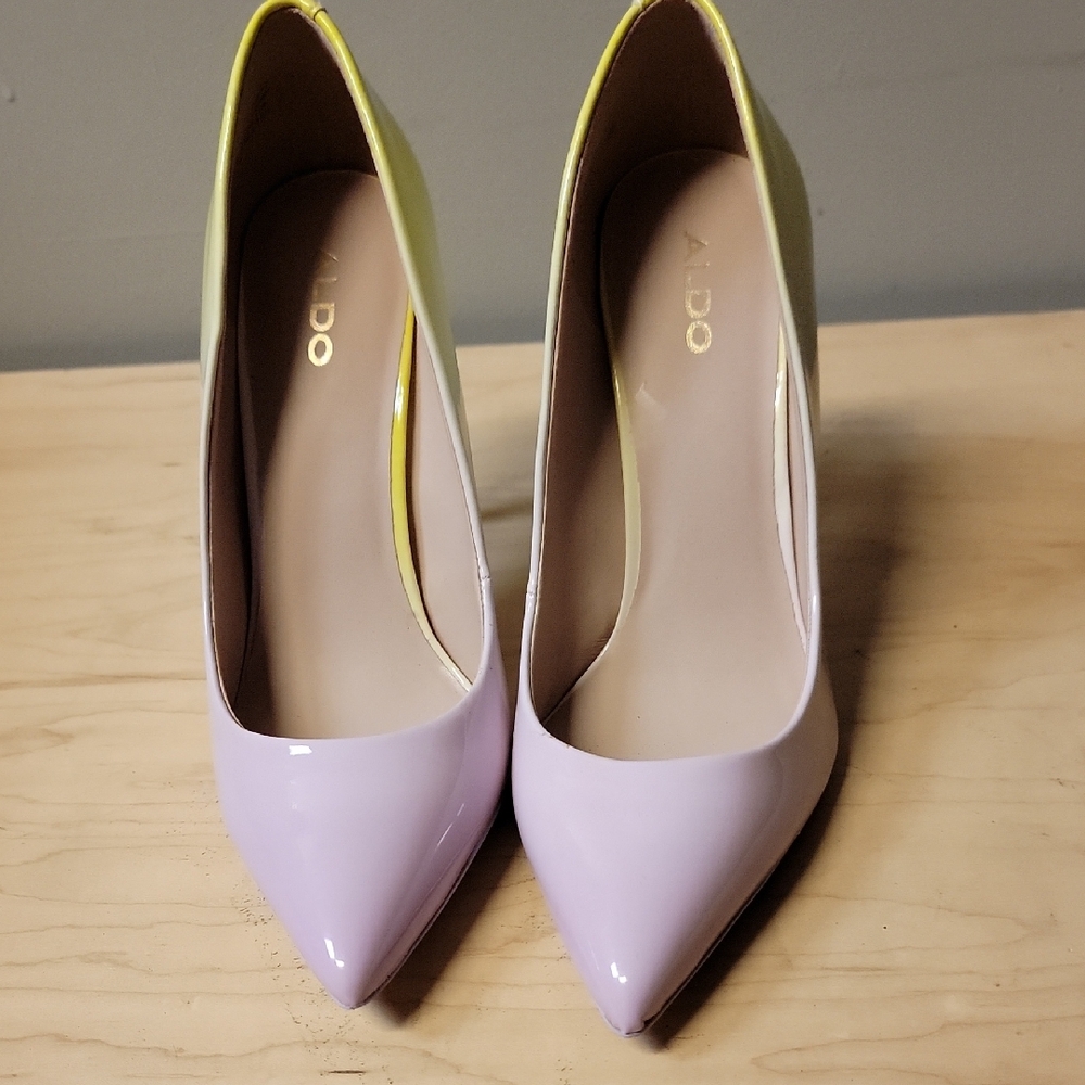 Aldo Lavender and Lime Heels